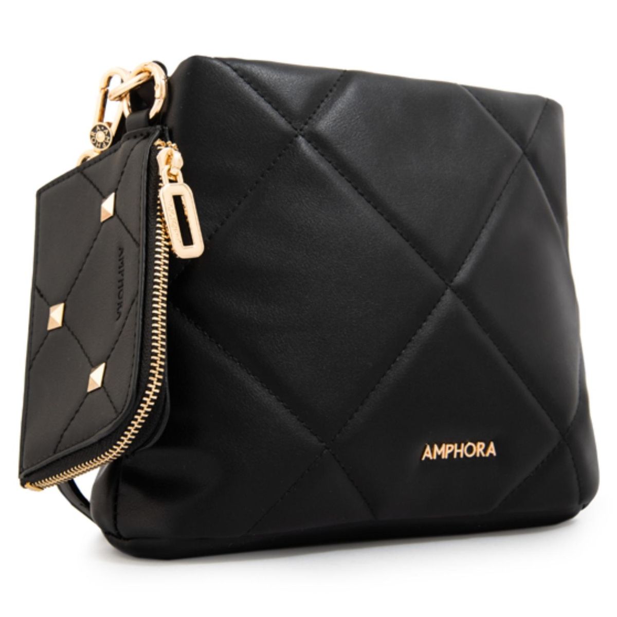 AMPHORA - Cartera Bandolera Keny Pequeña Negro Mujer Amphora