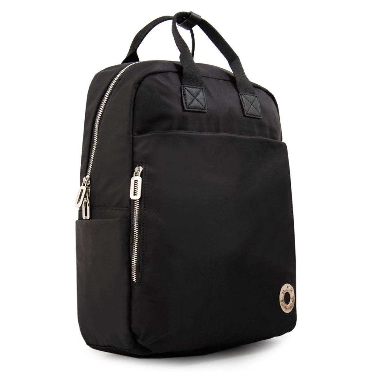 AMPHORA - Mochila Porta Notebook Donna Grande Negro Mujer Amphora