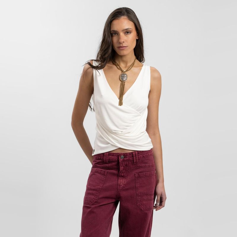 LOLITA POCKET - Polera Manga Corta Mujer Lolita Pocket
