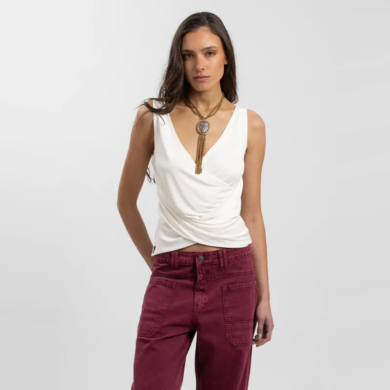 LOLITA POCKET - Polera Manga Corta Mujer Lolita Pocket