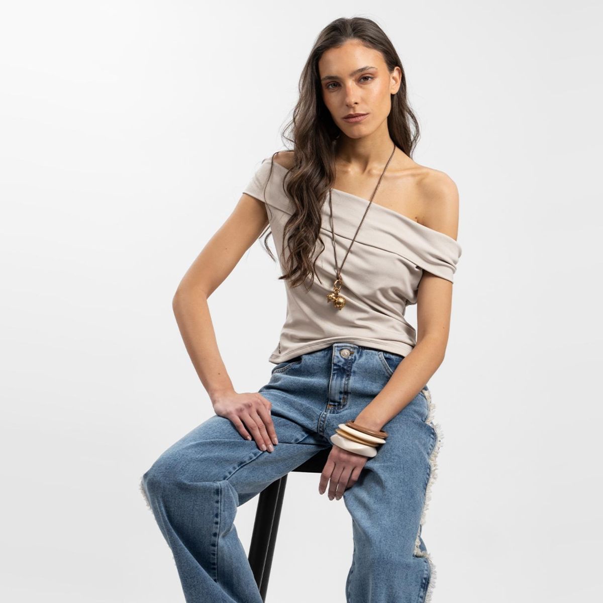 LOLITA POCKET - Polera Manga Corta Mujer Lolita Pocket