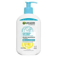 GARNIER - SkinActive Express Aclara Crema Limpiadora Anti-Imperfecciones Ácido Salicílico + Ceramidas 250 ml