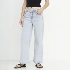 SYBILLA - Jeans Wide Leg Tiro Medio Mujer