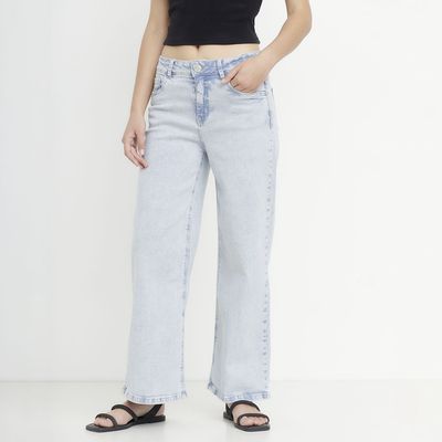Imagen 1 del producto Jeans Wide Leg Tiro Medio Mujer