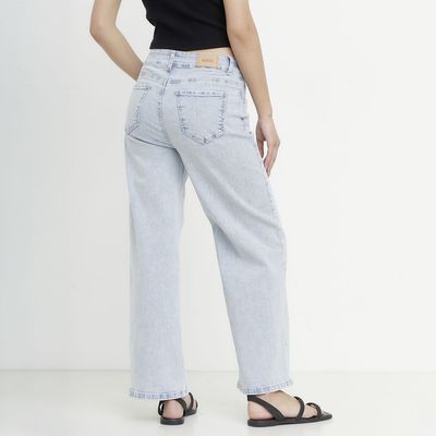 Imagen 2 del producto Jeans Wide Leg Tiro Medio Mujer