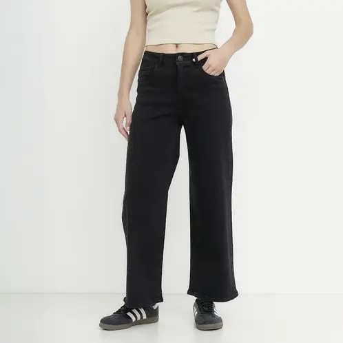 SYBILLA - Jeans Wide Leg Tiro Medio Mujer