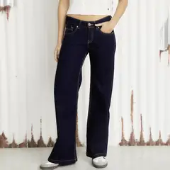 AMERICANINO - Jeans Wide Leg Tiro Bajo Mujer