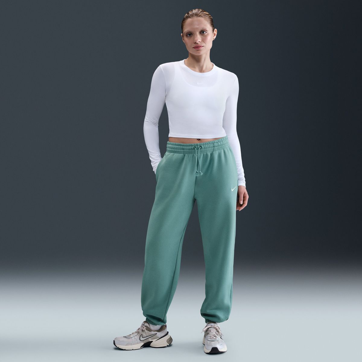 NIKE - Pantalón De Buzo Oversize Phnx Flc Hr Os Pant 2 Mujer Nike