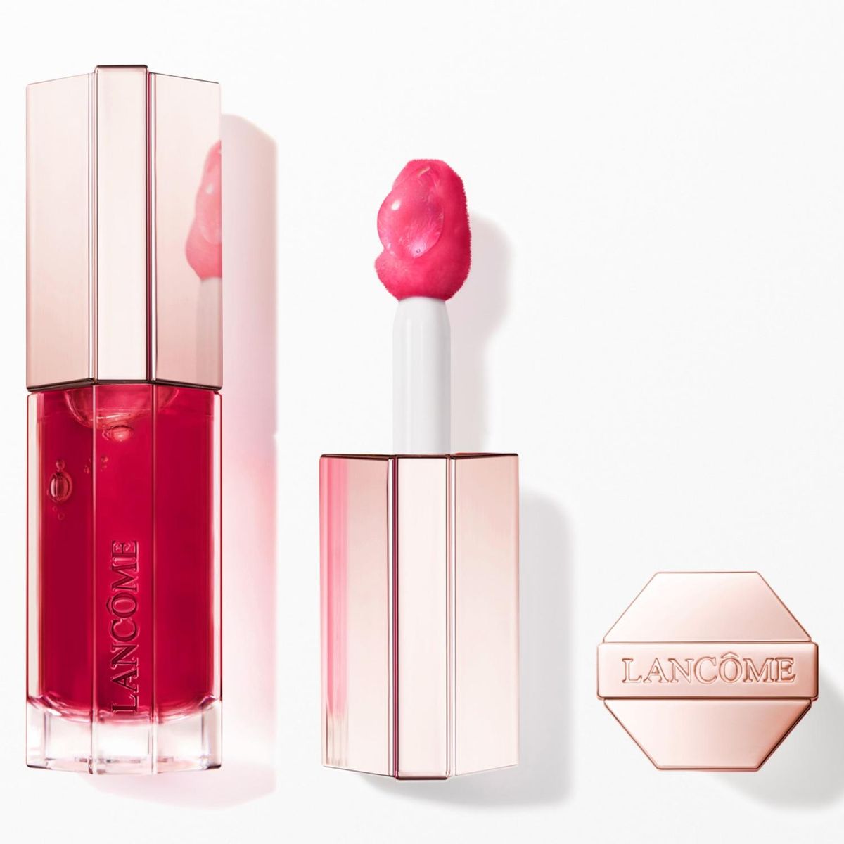 LANCOME - Idôle Lip Juicytreat 3D Juicy Shine Oil-in-Gloss 37 Idôle Nude 8.5ml Lancome
