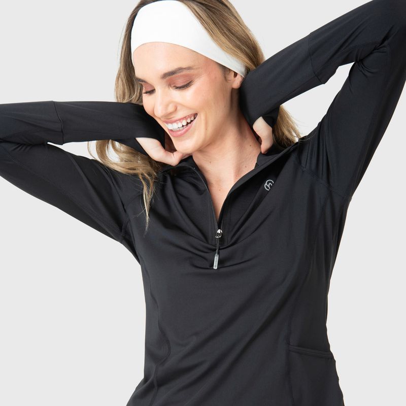 BSOUL - Polerón Ls Half Zip Training Mujer Bsoul
