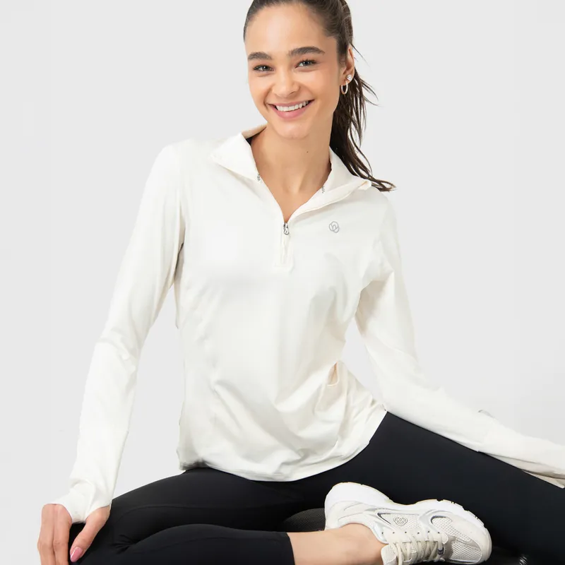 BSOUL - Polerón Ls Half Zip Training Mujer Bsoul