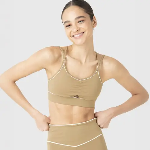 BSOUL - Peto Deportivo Piping Bra Training Mujer
