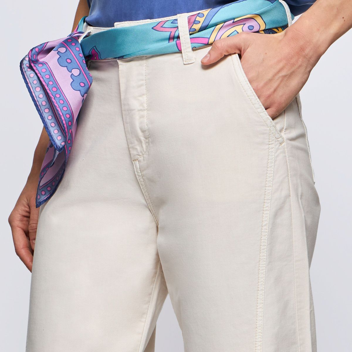 SAVILLE ROW - Pantalón Regular Tiro Medio Mujer Saville Row