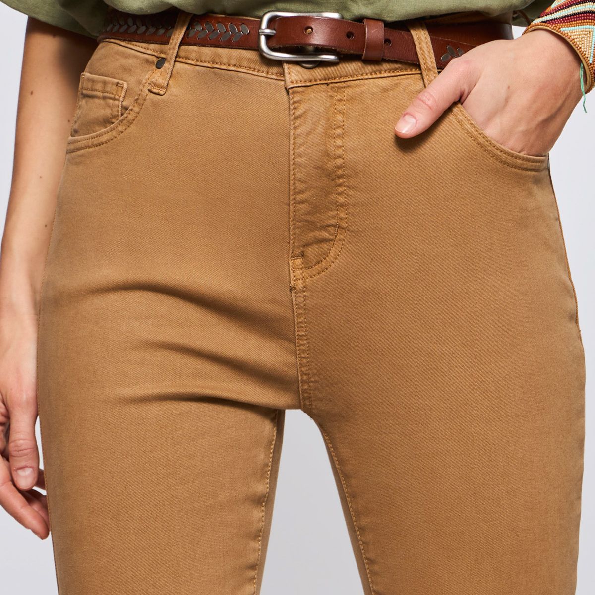 SAVILLE ROW - Pantalón Regular Tiro Medio Mujer Saville Row