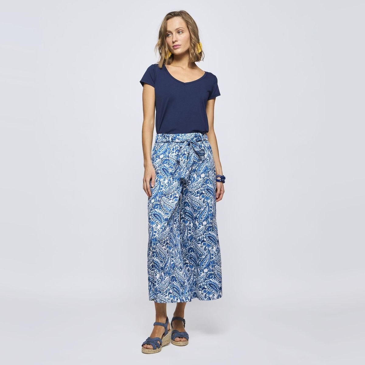 SAVILLE ROW - Pantalón Regular Tiro Alto Mujer Saville Row