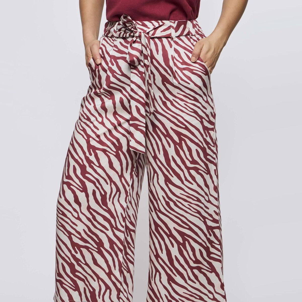 SAVILLE ROW - Pantalón Regular Tiro Alto Mujer Saville Row