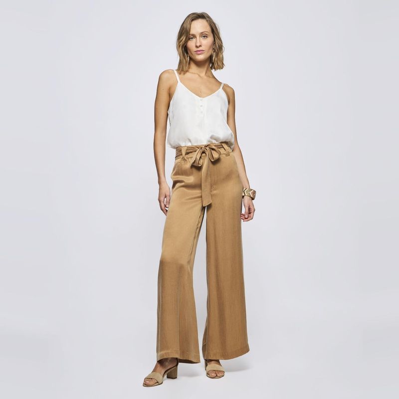 SAVILLE ROW - Pantalón Regular Tiro Medio Mujer Saville Row