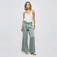 SAVILLE ROW - Pantalón Regular Tiro Medio Mujer