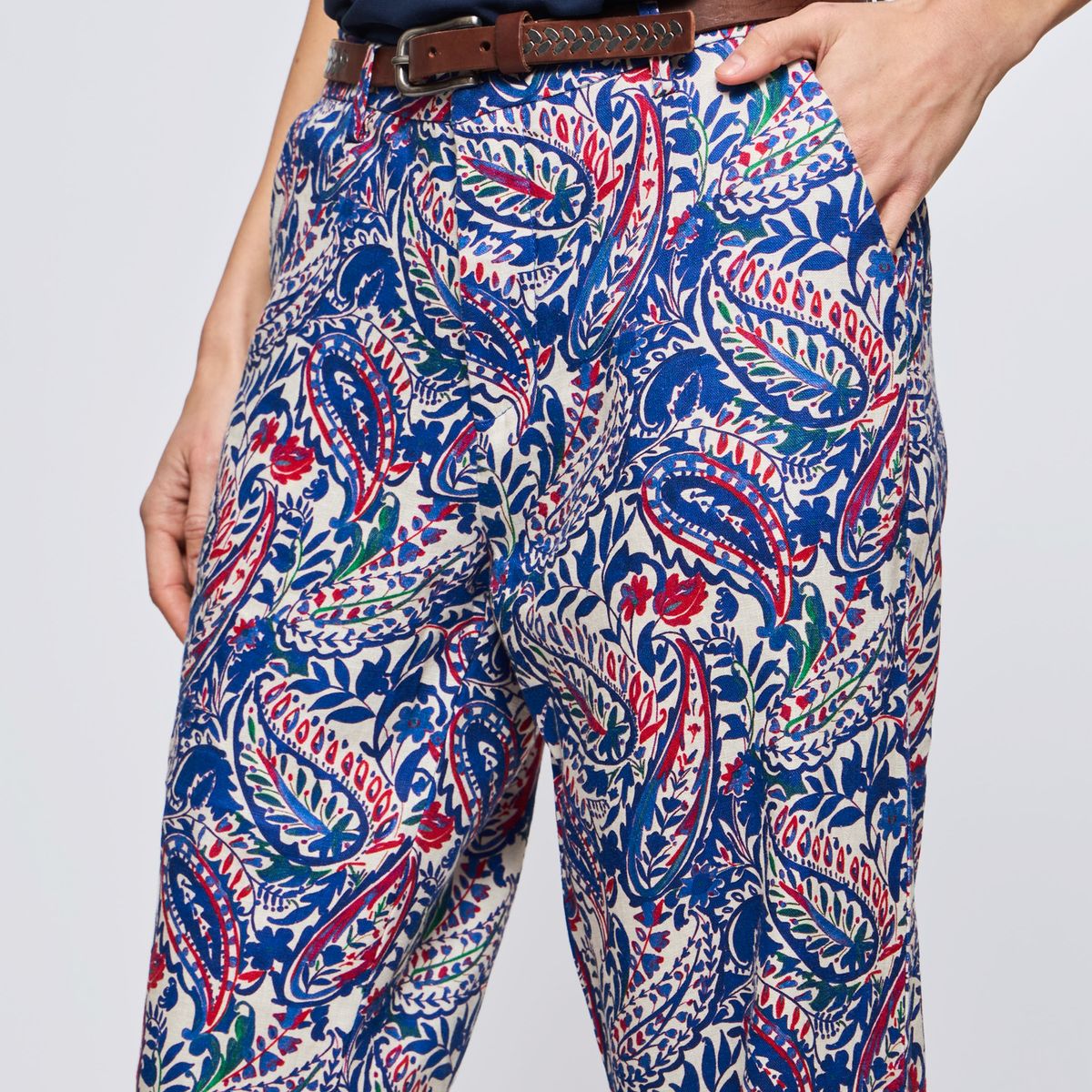 SAVILLE ROW - Pantalón Regular Tiro Medio Mujer Saville Row