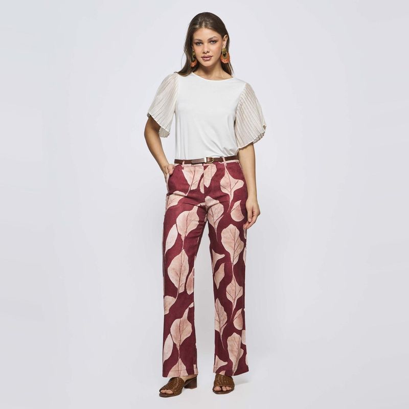 SAVILLE ROW - Pantalón Regular Tiro Medio Mujer Saville Row