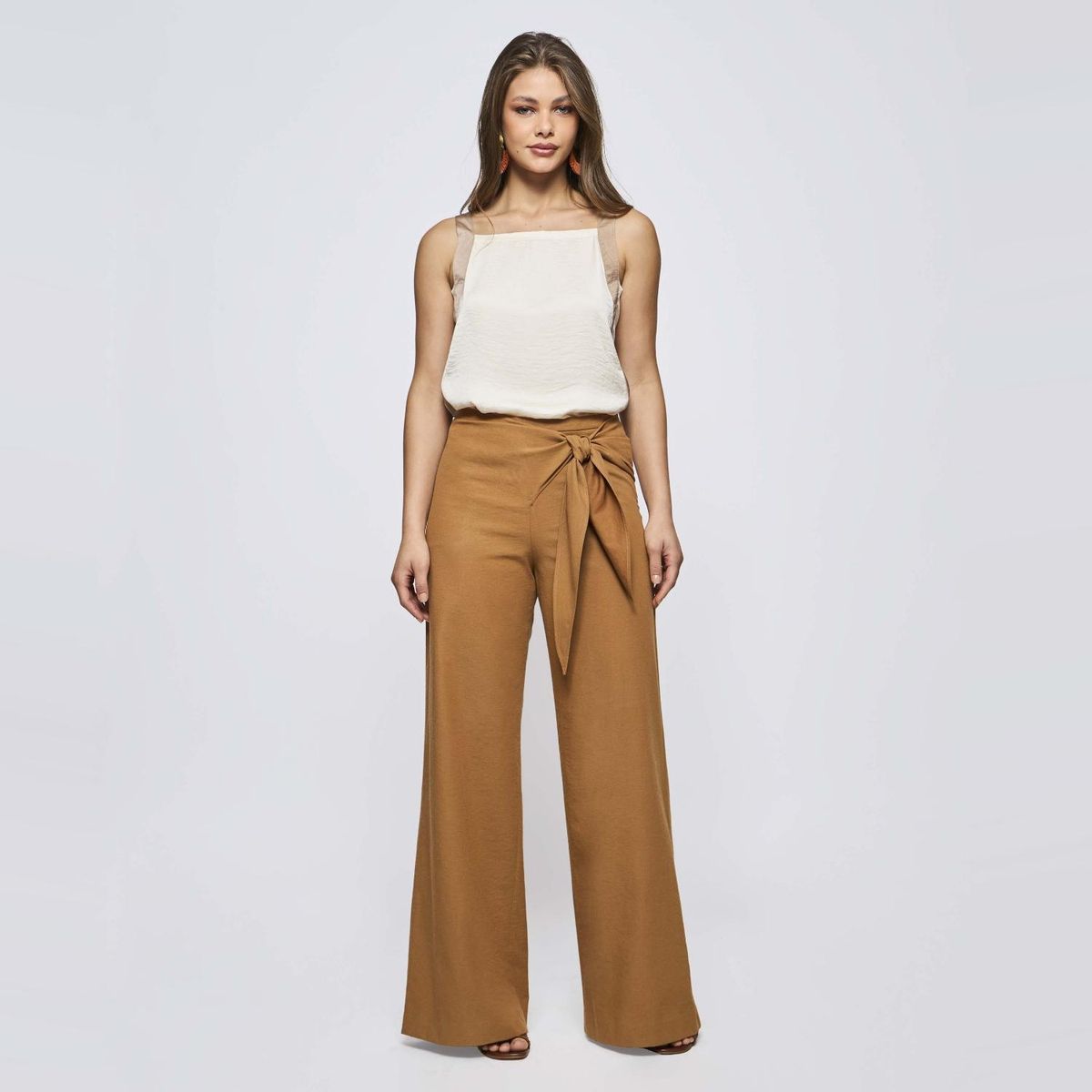 SAVILLE ROW - Pantalón Regular Tiro Medio Mujer Saville Row