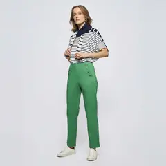 SAVILLE ROW - Pantalón Regular Tiro Alto Mujer