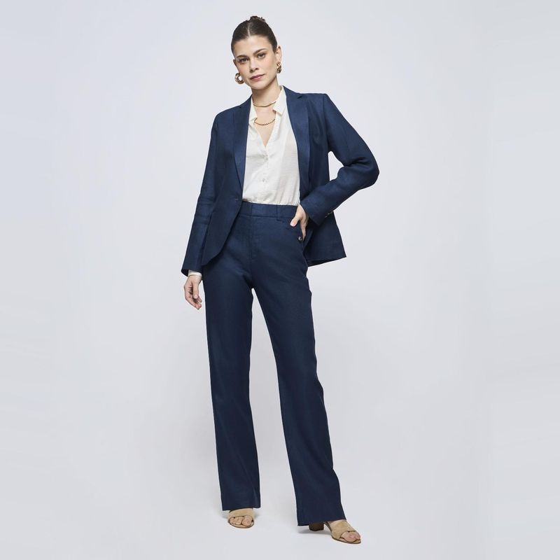SAVILLE ROW - Pantalón Regular Tiro Medio Mujer Saville Row