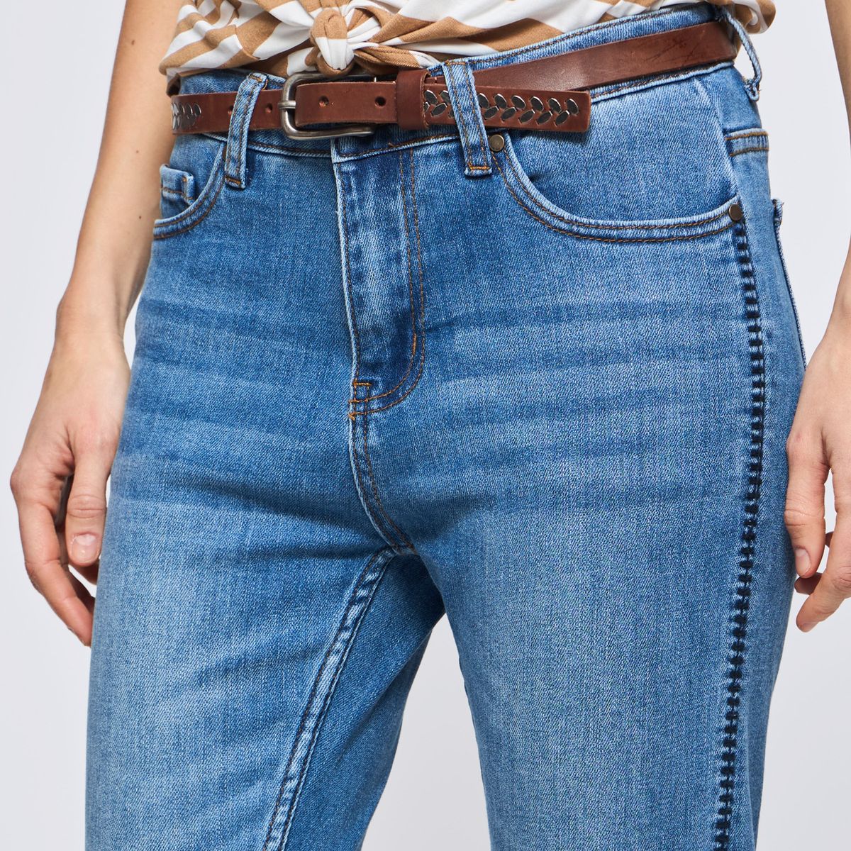 SAVILLE ROW - Jeans Regular Fit Tiro Medio Mujer Saville Row