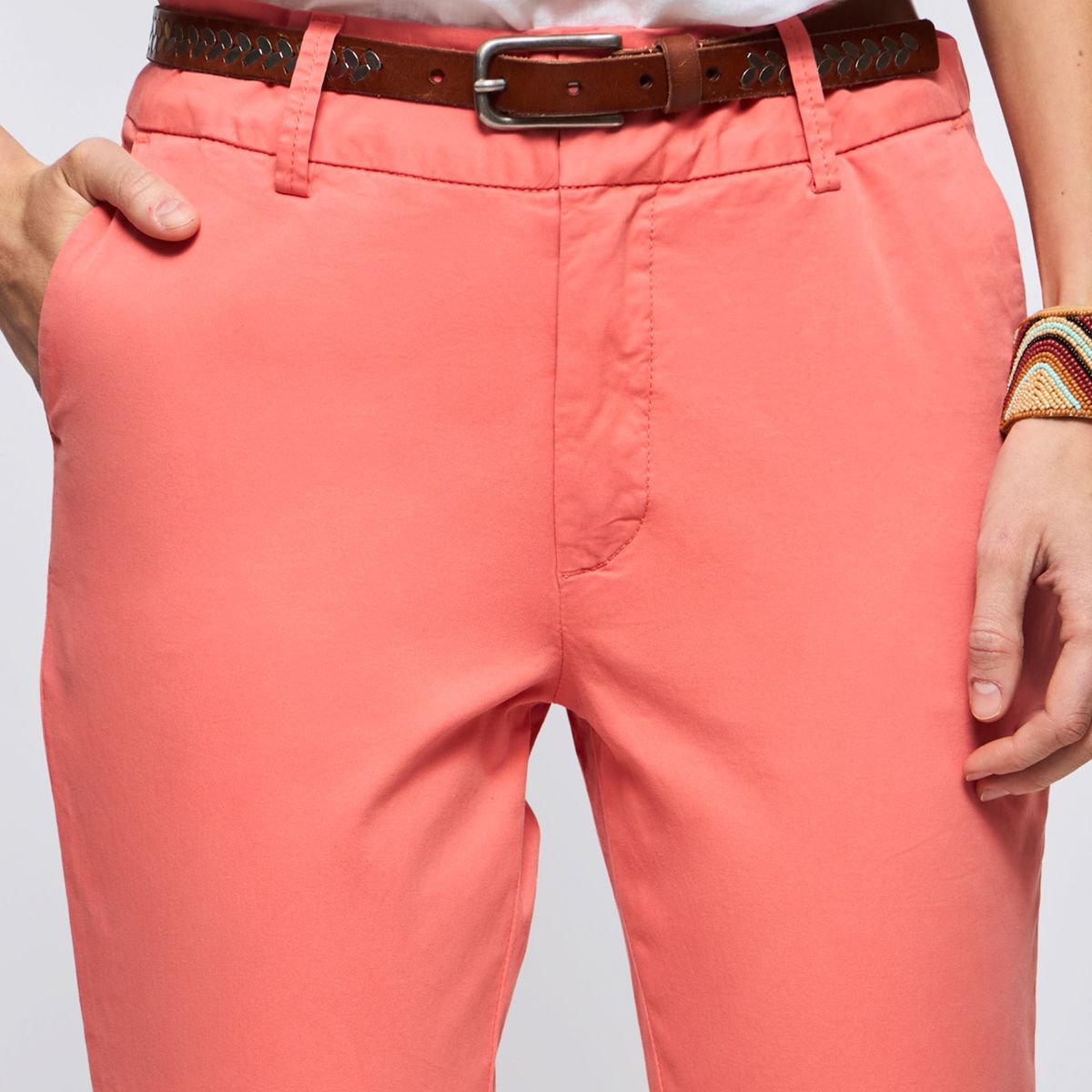 SAVILLE ROW - Pantalón Regular Tiro Alto Mujer Saville Row