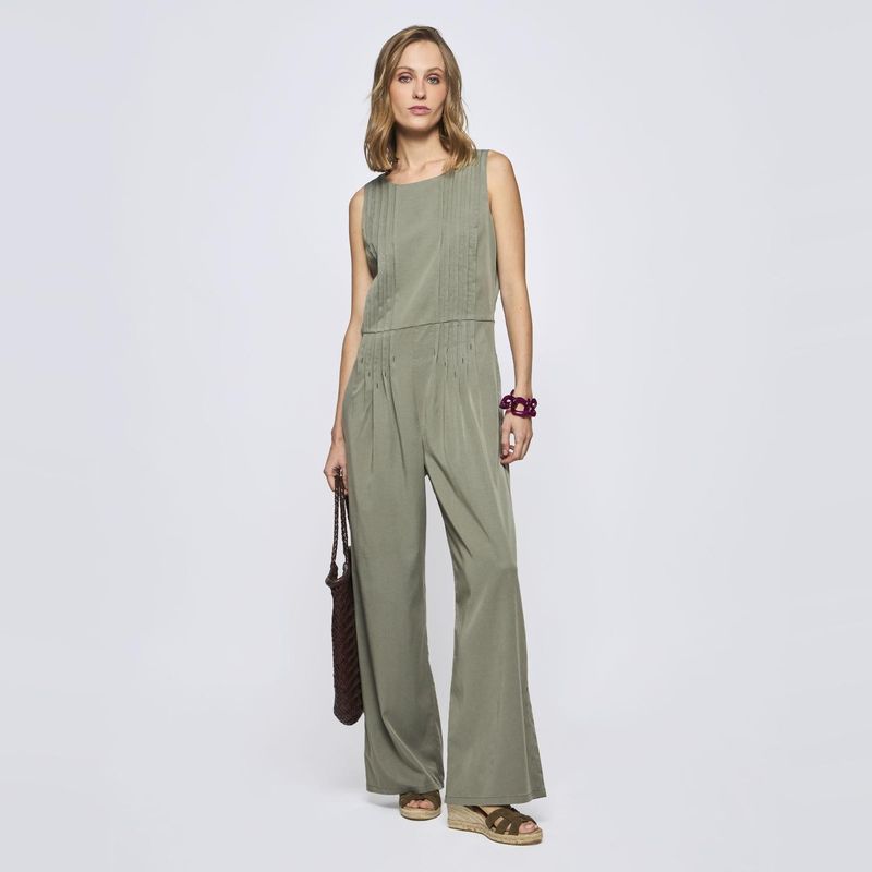SAVILLE ROW - Pantalón Regular Tiro Medio Mujer Saville Row