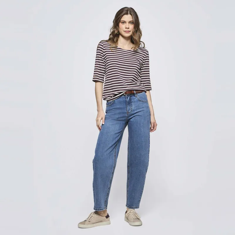 SAVILLE ROW - Jeans Regular Tiro Medio Mujer Saville Row