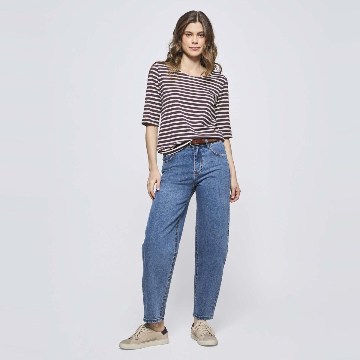 SAVILLE ROW - Jeans Regular Fit Tiro Medio Mujer Saville Row