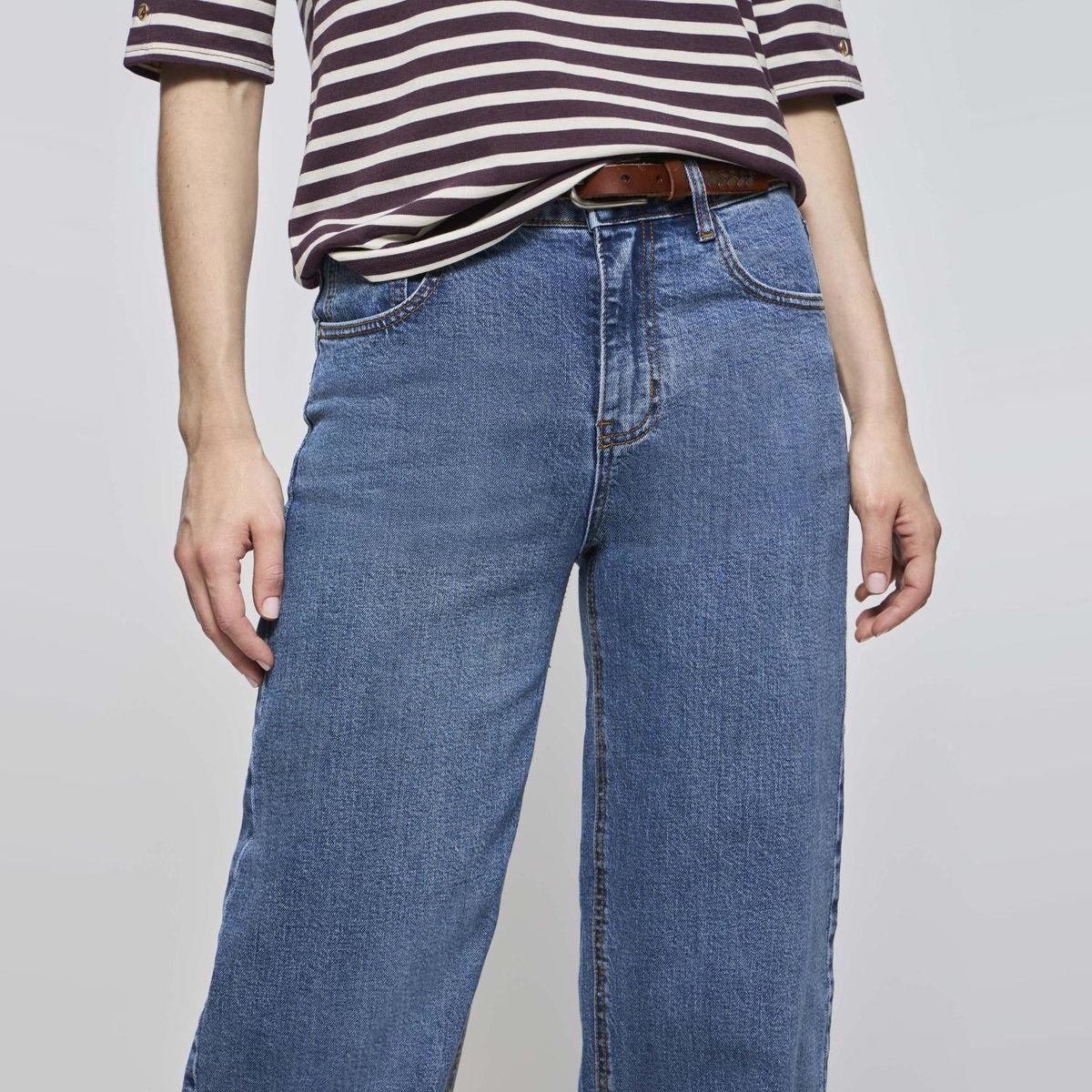 SAVILLE ROW - Jeans Regular Fit Tiro Medio Mujer Saville Row