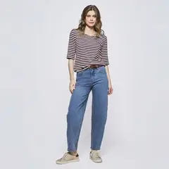 SAVILLE ROW - Jeans Regular Tiro Medio Mujer