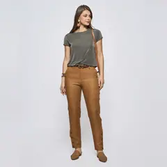 SAVILLE ROW - Pantalón Regular Tiro Medio Mujer