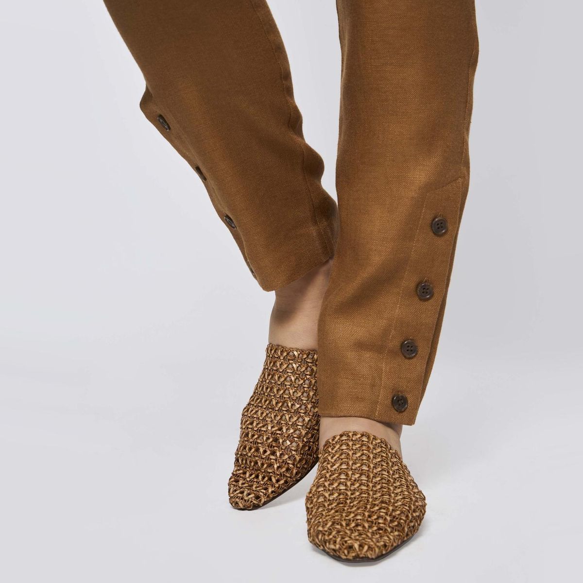 SAVILLE ROW - Pantalón Regular Tiro Medio Mujer Saville Row