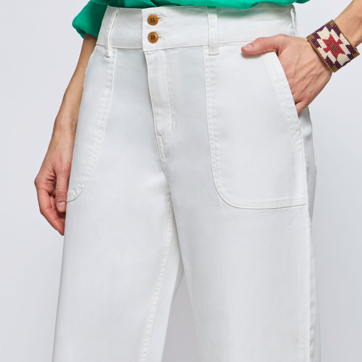 SAVILLE ROW - Pantalón Regular Tiro Medio Mujer Saville Row