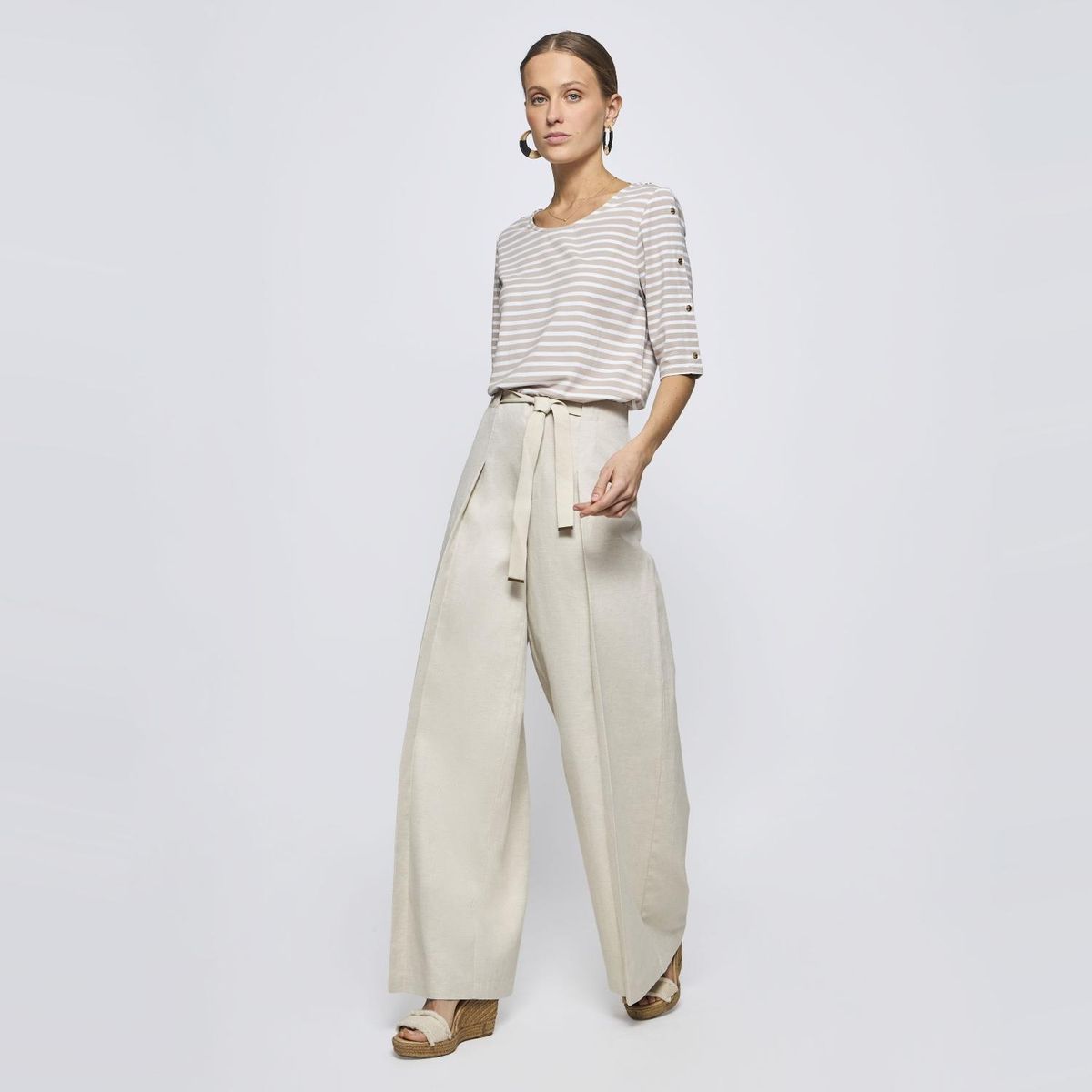SAVILLE ROW - Pantalón Regular Tiro Medio Mujer Saville Row