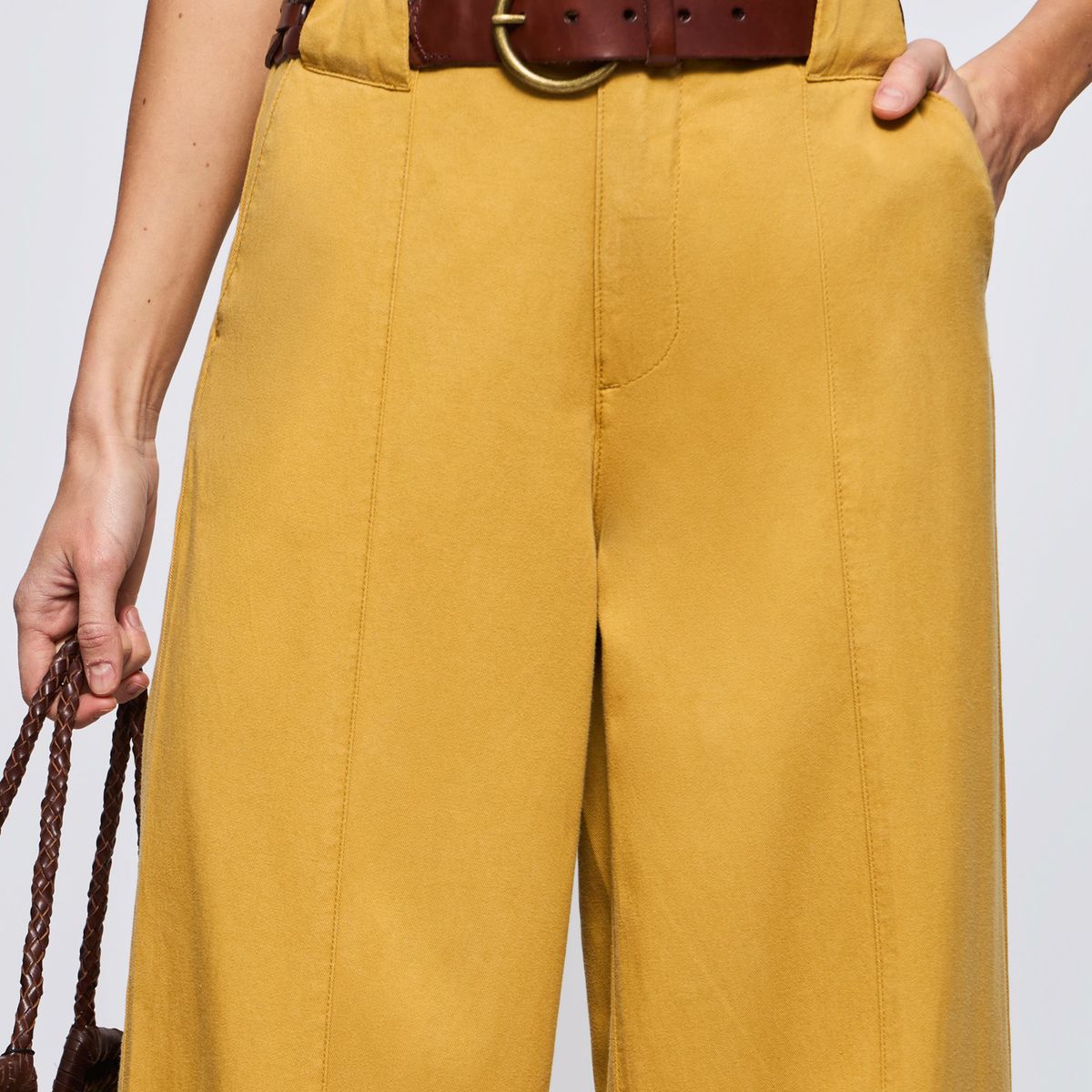 SAVILLE ROW - Pantalón Regular Tiro Alto Mujer Saville Row