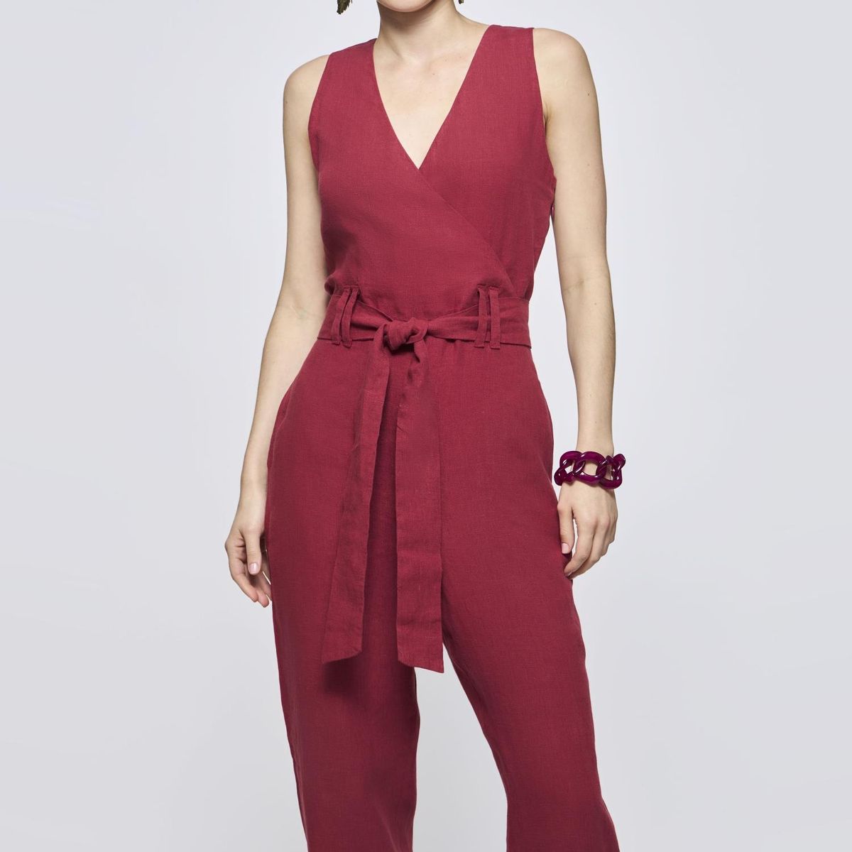 SAVILLE ROW - Pantalón Regular Tiro Medio Mujer Saville Row