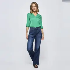 SAVILLE ROW - Jeans Regular Tiro Medio Mujer