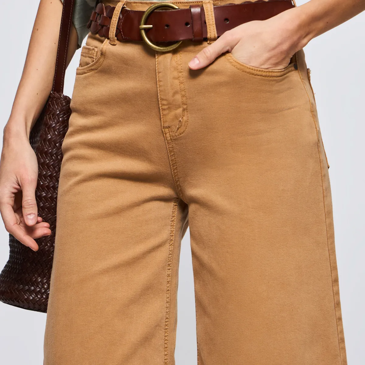 SAVILLE ROW - Pantalón Regular Tiro Alto Mujer Saville Row