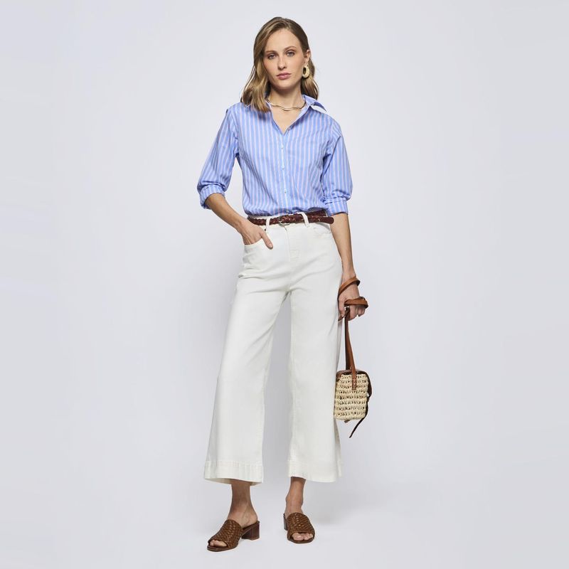 SAVILLE ROW - Pantalón Regular Tiro Alto Mujer Saville Row