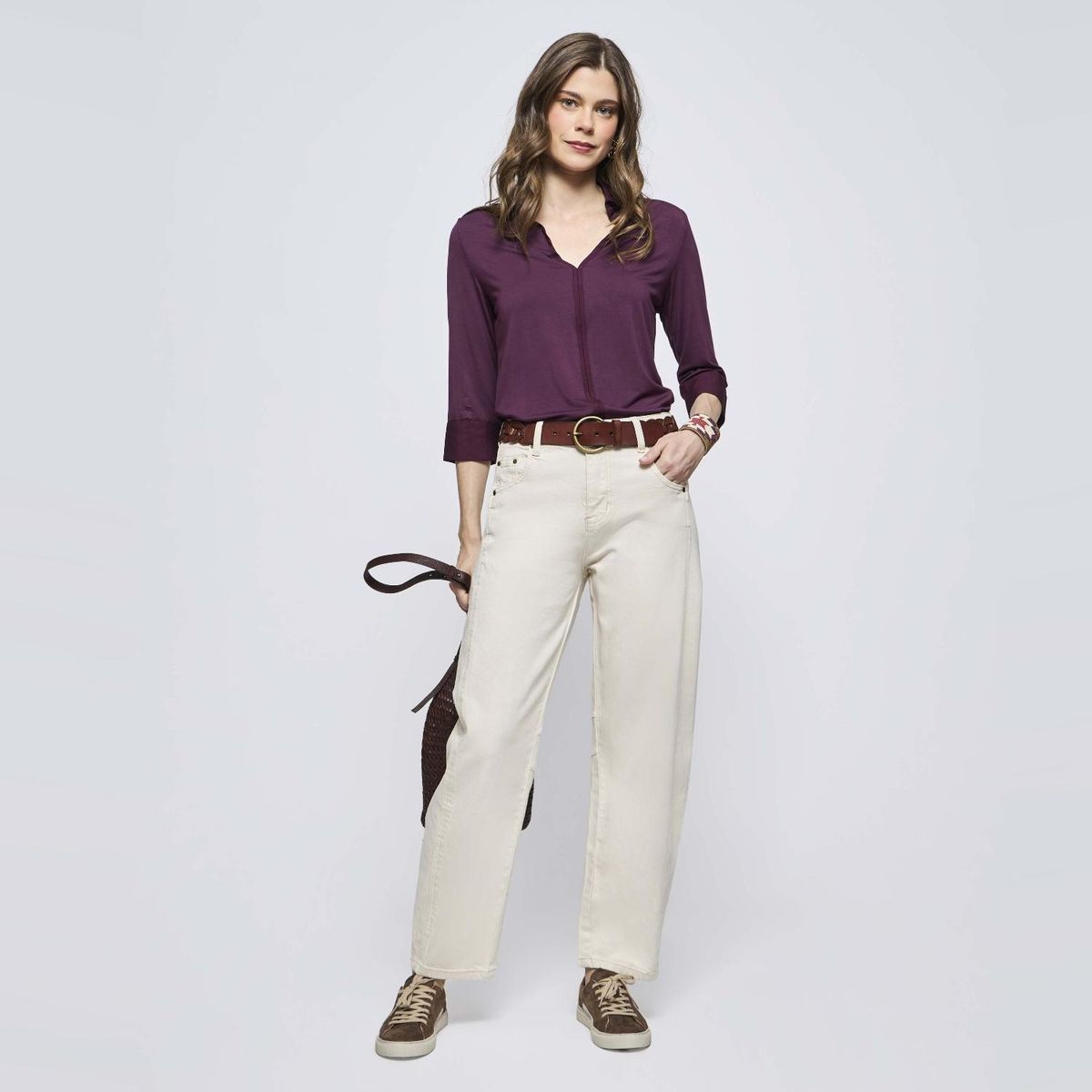 SAVILLE ROW - Jeans Regular Fit Tiro Medio Mujer Saville Row