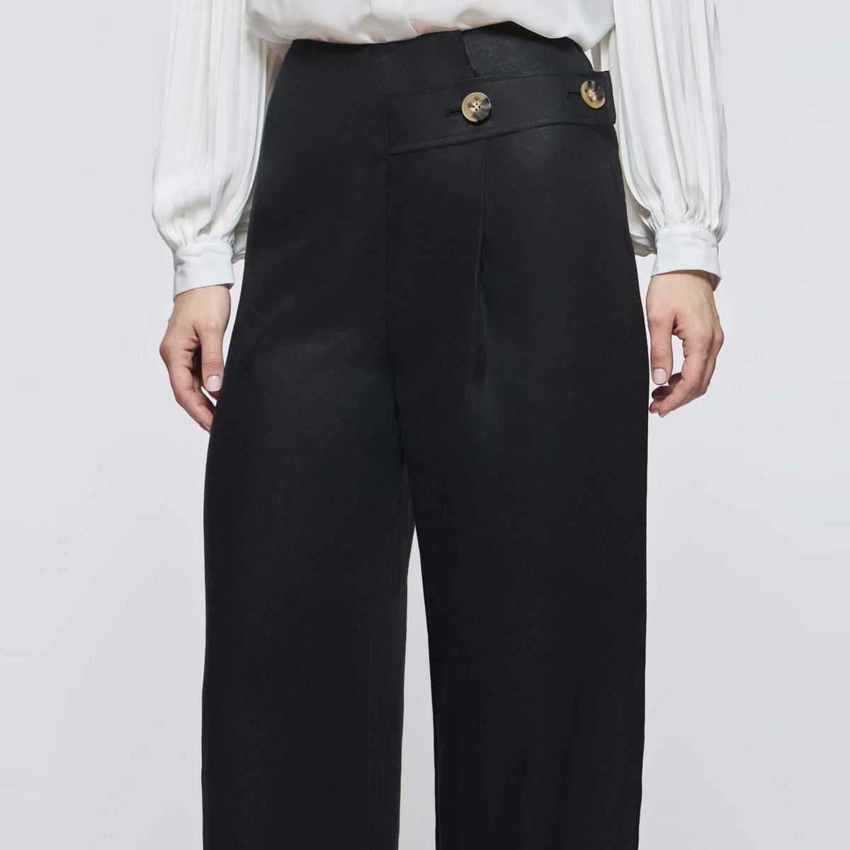 SAVILLE ROW - Pantalón Regular Tiro Medio Mujer Saville Row