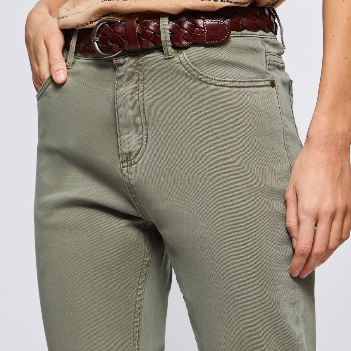 SAVILLE ROW - Pantalón Regular Tiro Alto Mujer Saville Row