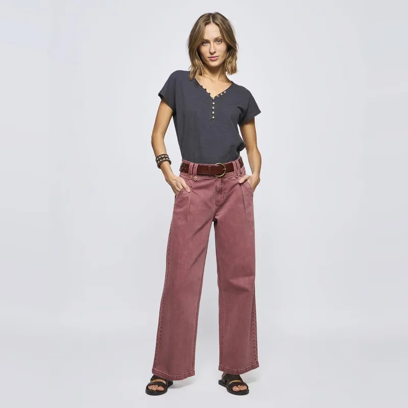 SAVILLE ROW - Jeans Regular Tiro Medio Mujer Saville Row