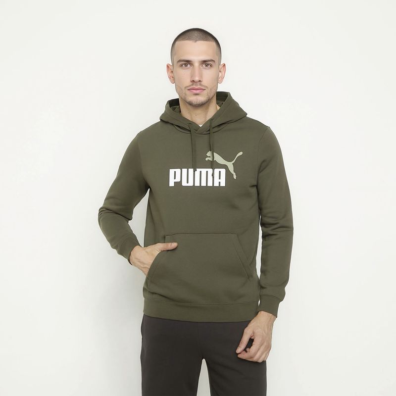 PUMA - Polerón Deportivo Ess 2 Color Hoodie Fl Hombre Puma