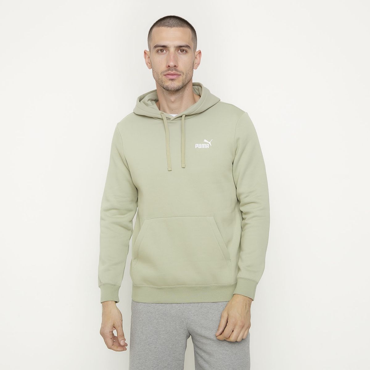 PUMA - Polerón Deportivo Algodón Manga Larga Puma