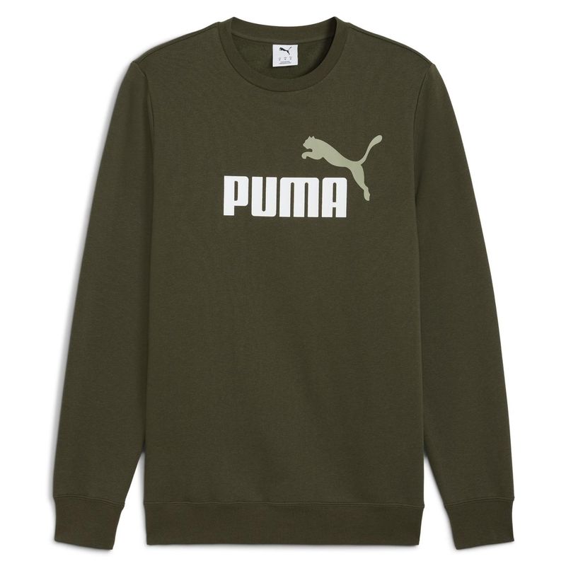 PUMA - Polerón Deportivo Ess 2 Color Crew Fl Hombre Puma